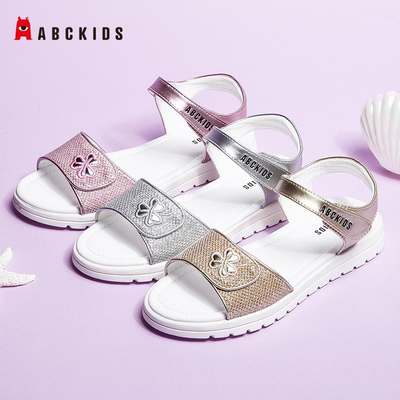 

ABCkids Kids Sandals For Toddlers Girls Beach Shoes Glitter Rhinestine Bling TPR Sole Sweet Cute Soft Children Sandals Shoes1, Pink