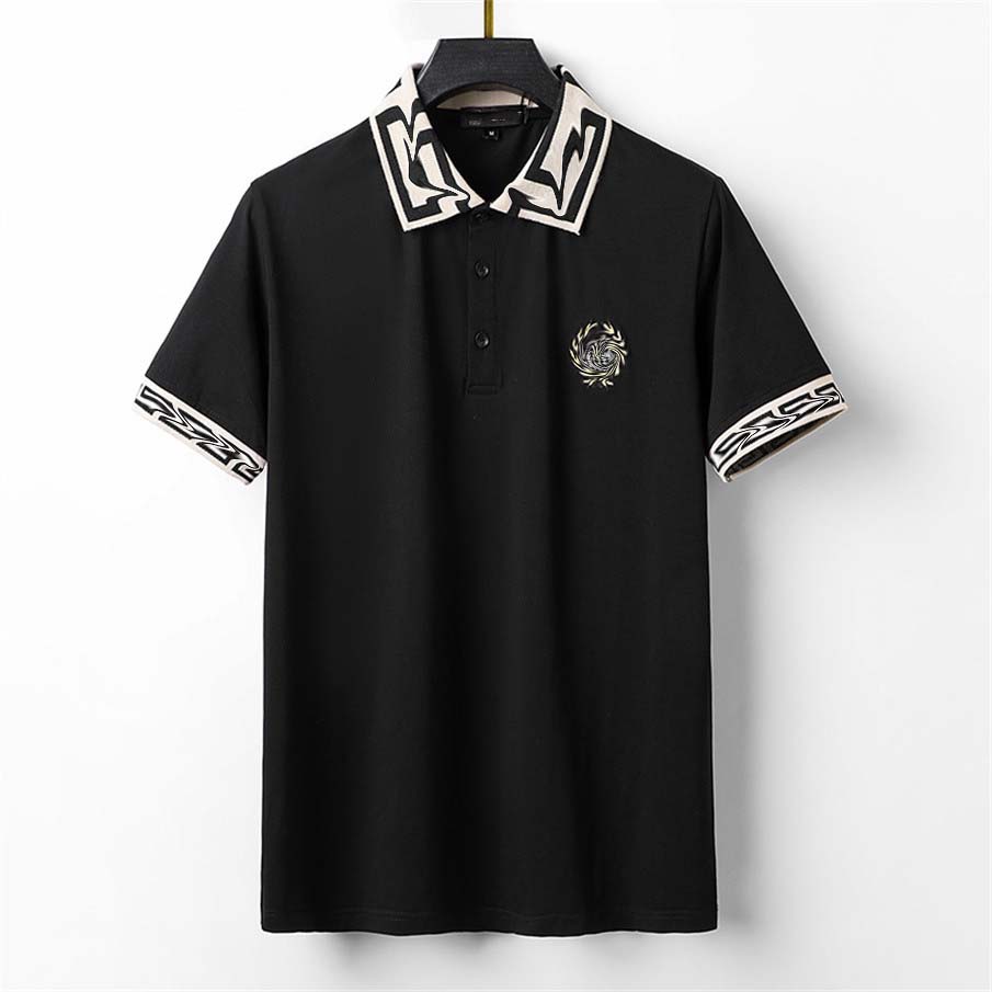 

2022Summer Clothes Luxury Designer Polo Shirts Men Casual Polo Fashion Snake Bee Print Embroidery T Shirt High Street Mens Polos Size M- #42