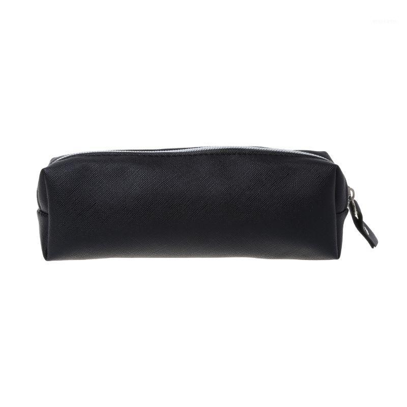 

Large Capacity Leather Makeup Bag Case Pen Pencil Pouch Stationery Box Purse New 19QA1