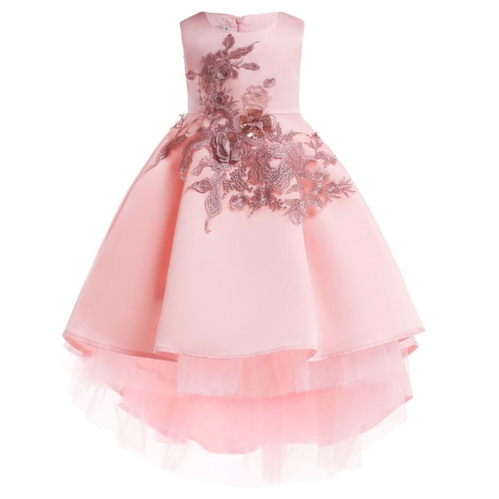 

Baby Girl Princess Dress Kids Lace Autumn Winter Flower Cocktail dress for Children Clothing Toddler Girls brithday party dress, Pink