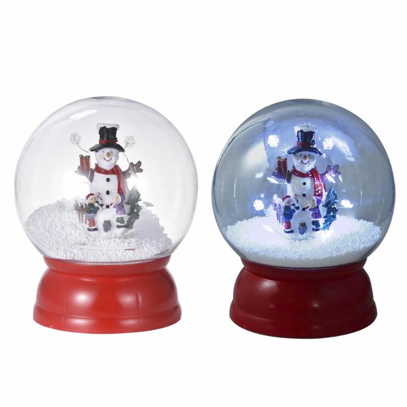 

Christmas Snow Globe Snow House Crystal Ball Santa Claus Rotate Light Night Light For Bedroom Music Box Christmas Gift For Kids