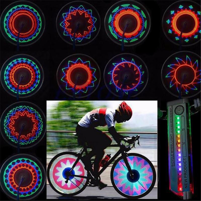 

kongyide Bicycle Light 16 LED Car Motorcycle Cycling Bike Bicycle Tire Wheel Flashing Spoke Light Street Cool Car