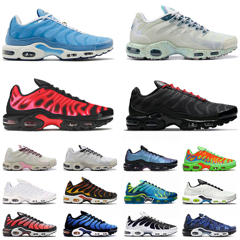 

2022 Tn Plus Requin Mens Womens Running Shoes Designer Tns Ultra SE Terrascape Mint Green Reflective Black Triple White University Blue Sports Sneakers Tainers, B14 4.0 white green 36-45