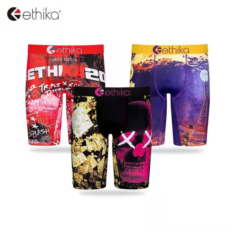 

New arrival Outfits men Ethika boxers Elastic men underwear sportswear fitness leggings boxers briefs 00559