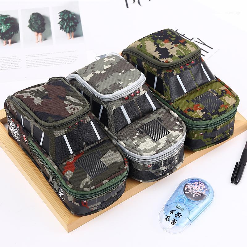 

Boys Camouflage Car Toys Pencil Case School Cool Supplies High Capacity Durable Oxford Cloth Pen Box bags Stationery1