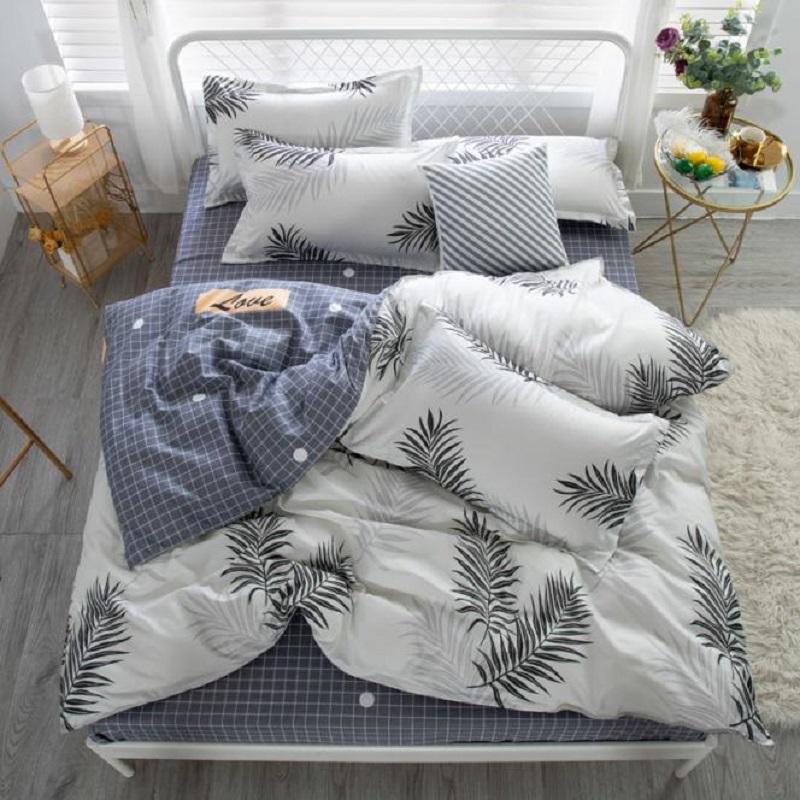 

Simple Bedding Set 3 4 Pcs Elephant Cell Leopard Pattern Duvet Cover Pillowcase Bed sheet 1.2m 1.5m 1.8m 2.0m Bed, Color 2
