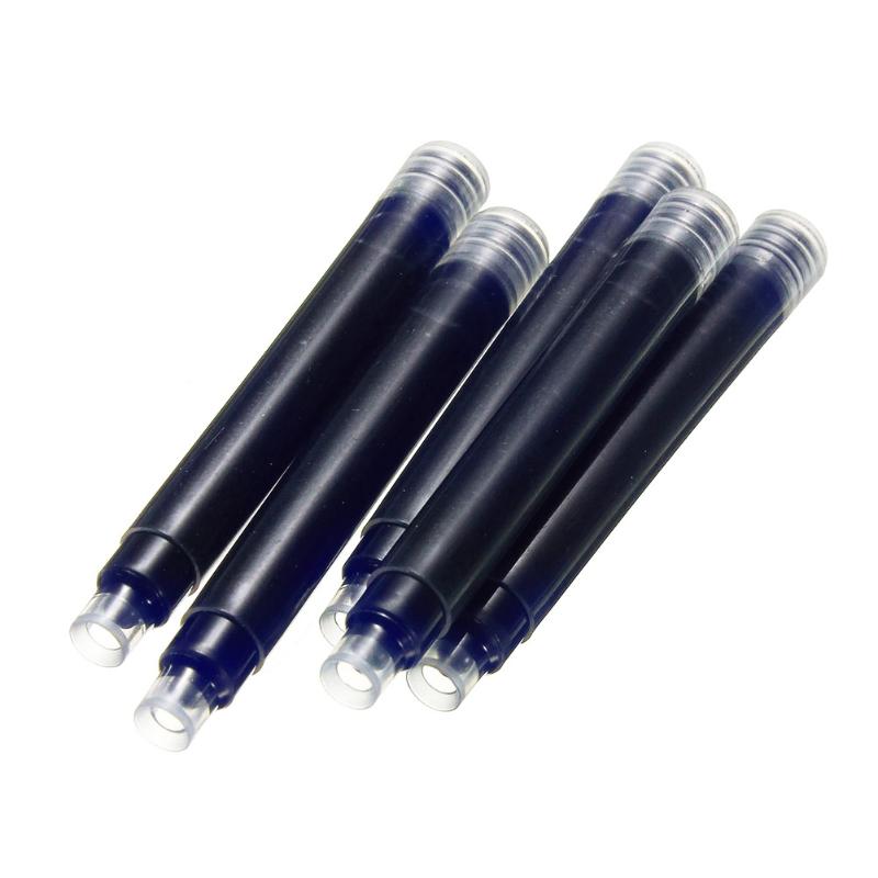 

JINHAO Disposable Fountain Pen Standard Ink Refills Black Blue Office Writing Pens Replacement Parts