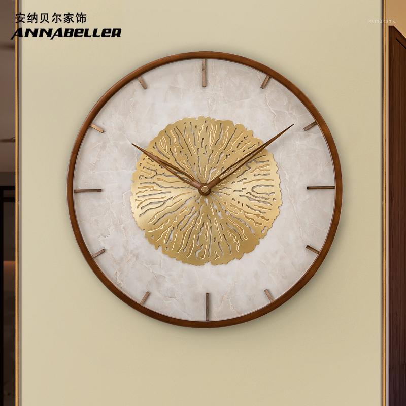 

Nordic Luxury Wall Clock Vintage Silent Large Antique Wall Clock Minimalist Wooden Living Room Wandklok Home Decorative WB50WC1