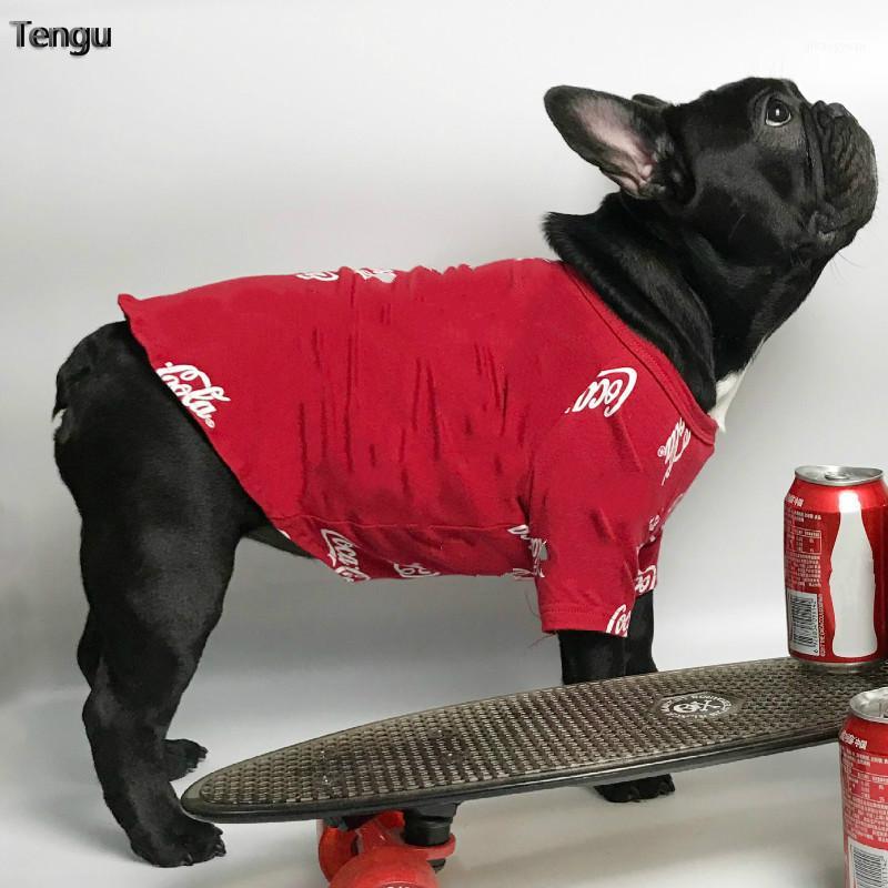 

Pet Tide brand clothes short-sleeved T-shirt dog cat Teddy Schnauzer puppy puppies summer season two colors black red for large1