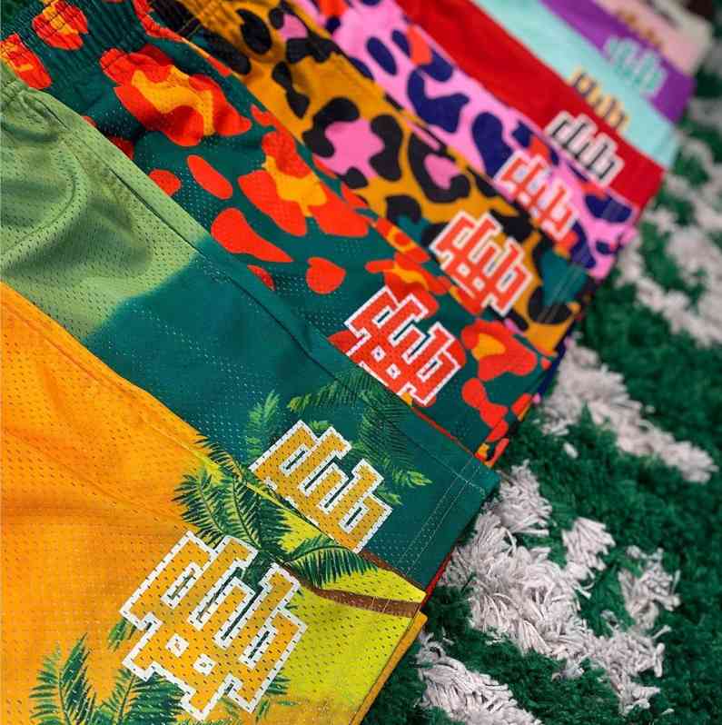 

Eric Emanuel Wholesale Custom Mesh Shorts Print Trendy Brand Polyester Basketball Casual Elastic Men Emmanuel Style, 4 white