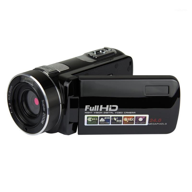 

Recorder Video Camcorder Camera Infrared 24 Million Pixels Handheld HD 1080P Night Vision Durable With Plug 16X Zoom Digital1, Black eu