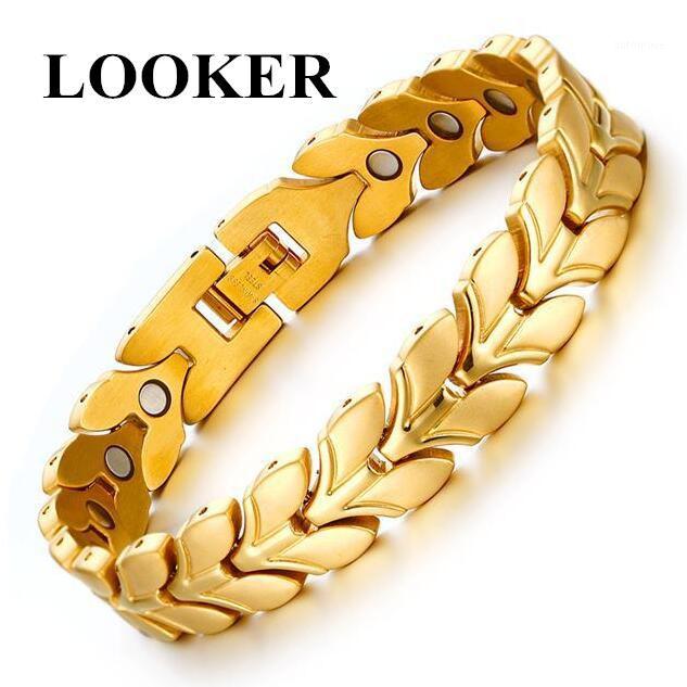

LOOKER Gold Chain Bracelet for Women Men Wheat Link Gold Filled Womens Bracelet Chains Fashion Davieslee Jewelry1