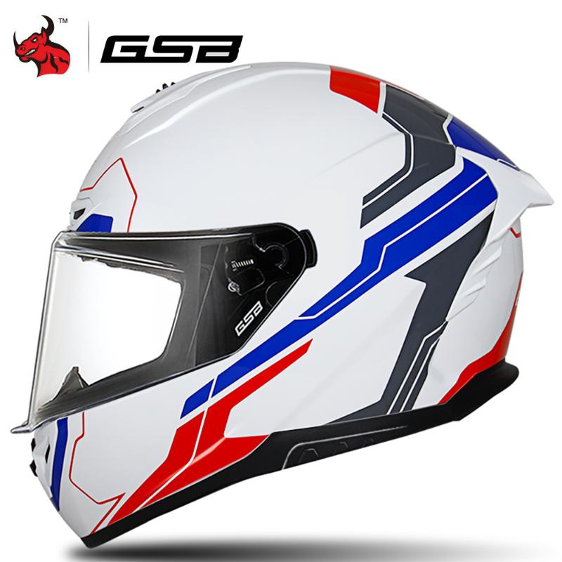 

GSB Casco Moto Motorcycle Helmet Full Face Motocross Racing Helmet Casco Moto Motorbike Capacete Casque For Men And Women, S-361 a10