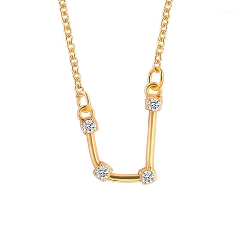 

Fashion Women Cubic Zirconia Inlaid Constellation Necklace Jewelry Birthday Gift1