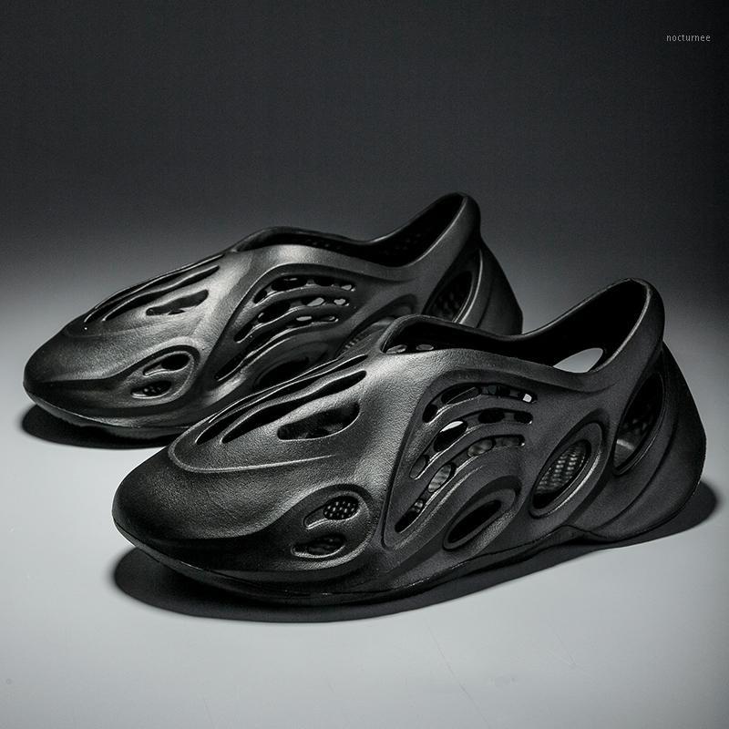 

2020 New fashion Eva Shoes Round Toe PU Flat shoes women summer beach ladies sandalen flats round toe rubber women sandals1, Black