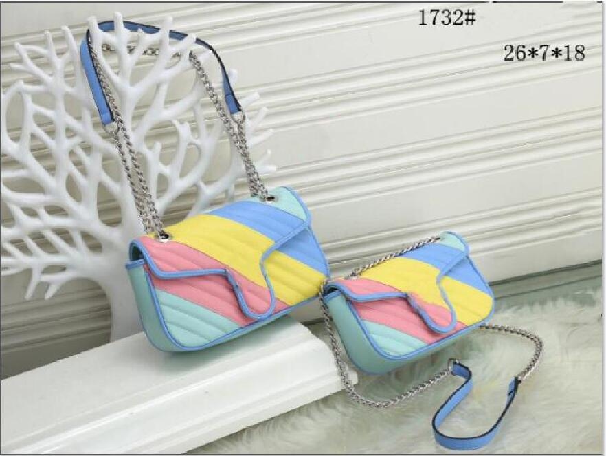 

High Quality New Style Marmont Women Handbags Silver Chain Shoulder Bags Crossbody Soho Bag Disco Messenger Bag Purse, 1733 size 21*7*13 cm