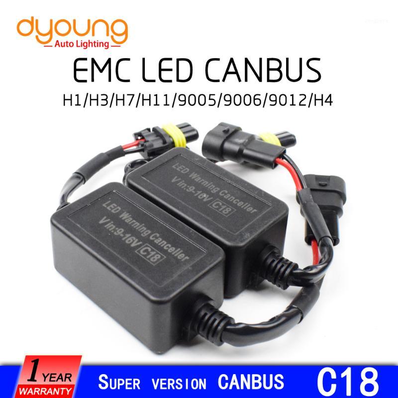 

c18 2pcs strengthen LED Headlight Canbus Kit h1 h4 h15 9005 9006 H7 h13H11 Computer Warning Error EMC Resistor Canceler Decoder1