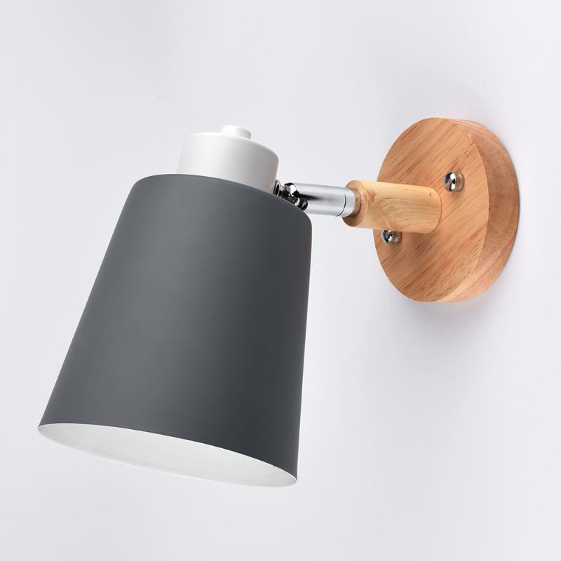 

Modern Wood Wall Lamp Nordic style Indoor Lighting Bedside LED Wall Light for Children Reading Bedside Fixture Bedroom
