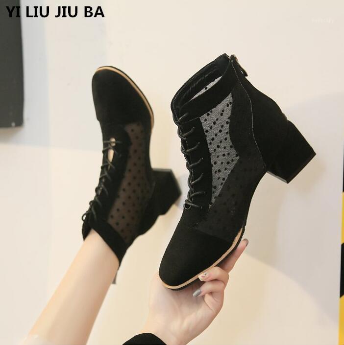 

Sexy women mid heels Shoes women Classics zipper square Toe Mesh breathable Pumps Party dress shoes woman zapatos mujer1, Apricot