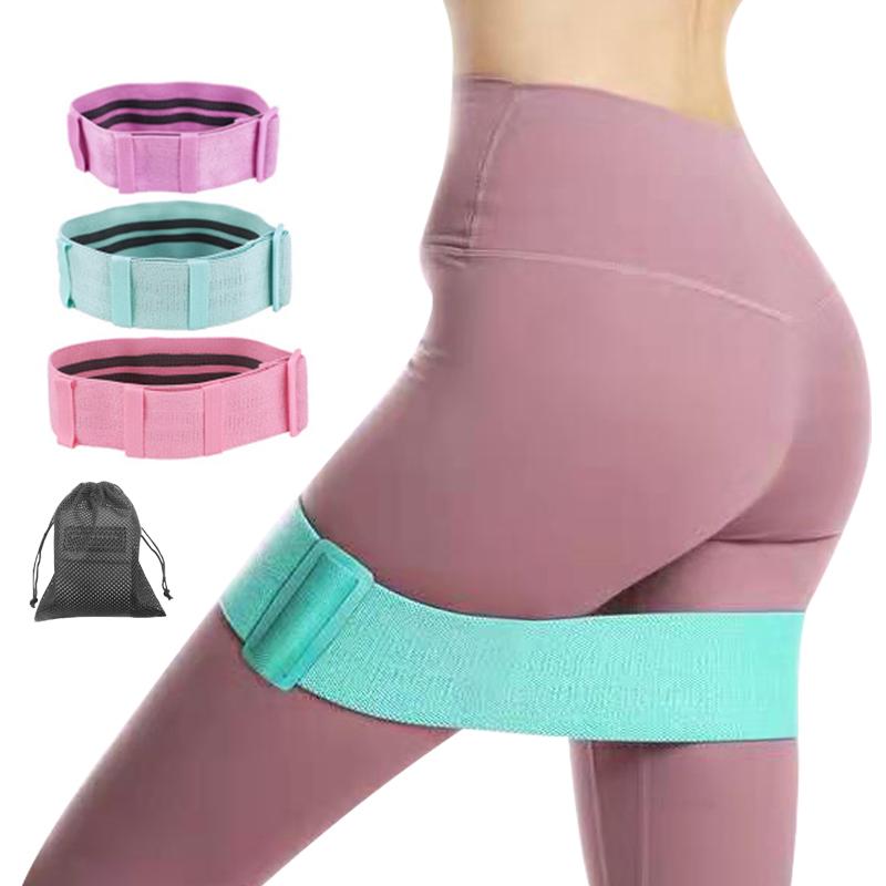 

Fabric Swag Resistance Band Hip Joint Loop Sports Rubber Band Leg Thigh BuSquat Yoga Fitness Braided Elastic, Pink