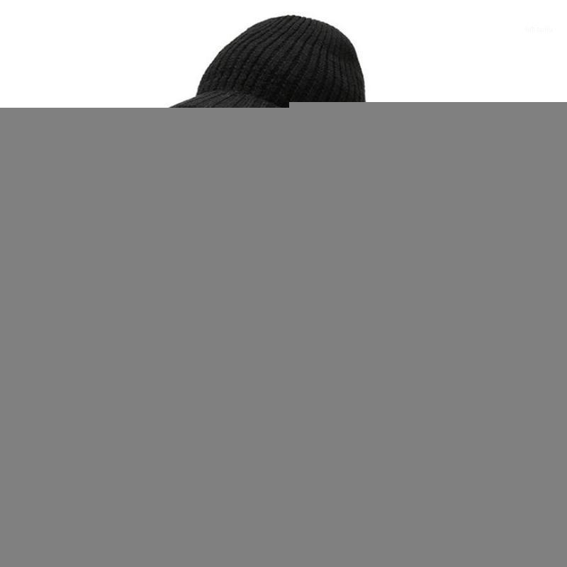 

Men's Winter Knitted Hat Warm Thick Add Fur Lined Beanies Hats With Zipper Keep Face Warmer Caps Ski Cap1