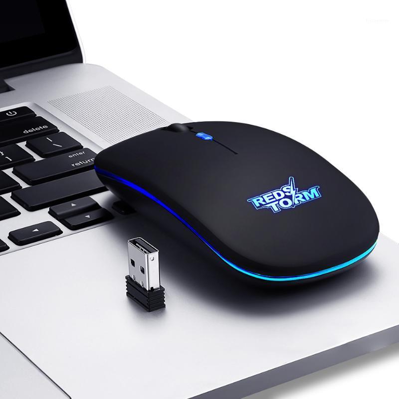 

Wireless Mouse Rechargeable 2400DPI 2.4G Optical Mouse LED Backlit Mice Mini Portable For Notebook Laptop Gaming1