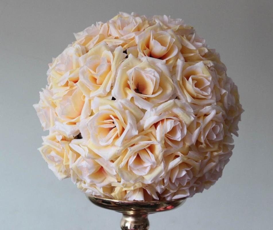 

SPR Free shipping 40CM Pomander rose ball 4pcs/lot bride holding flower wedding kissing flower ball party/home decoration, Pink