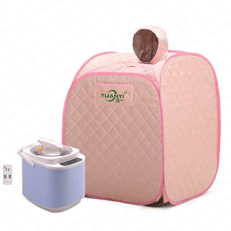 

Portable Sweat Steamer Home Adult Body Steam Sauna Box Home Steamer Therapy Sauna Generator Slimming with Remote Controller