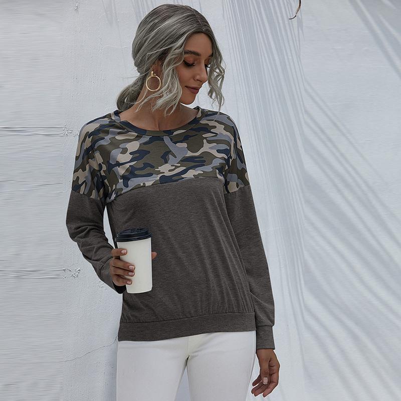 

Women Trainning Shirts Sweaters Printed Long Sleeve Sportswear Gym T-shirts Loose Workout Active Wear Women Yoga Shirts -XXL