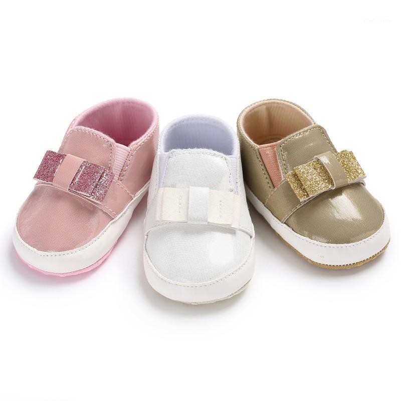 

New PU Baby Girls Baby Shoes Cute Newborn First Walker Shoes Infant Princess Soft Sole Bottom Anti-slip1, Pink
