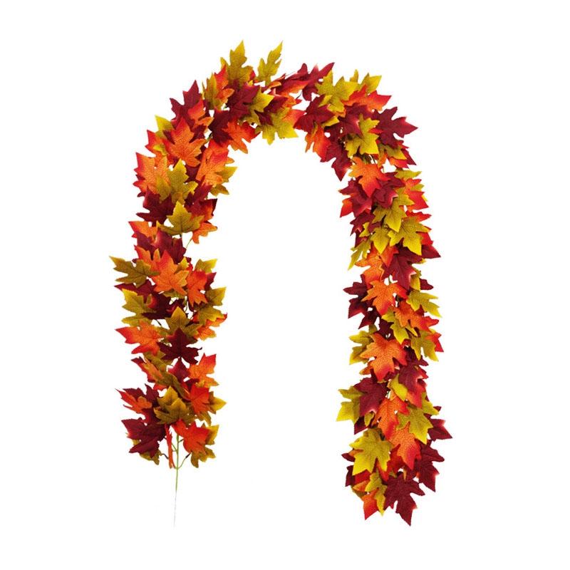 

Artificial Autumn Fall Garland Hanging Plant for Home Garden Wall Doorway Backdrop Fireplace Decoration, Multi