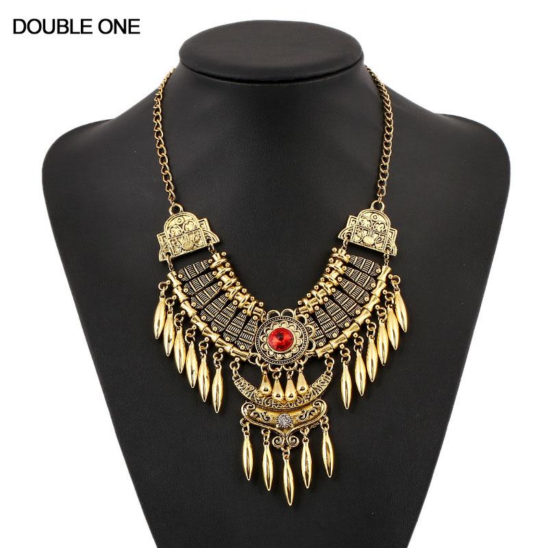 

Fashion Bohemian Tassel Necklace Women Statement Maxi Necklace Collier Colar Vintage Collar Boho Bib Fine Jewelry