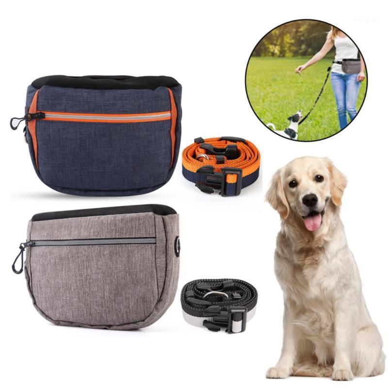 

New Large Capacity Pet Dog snack bag Dog Leashes Waist belt pet training Pocket Bag Outdoor Bait Phone Toy Carrier Pack1