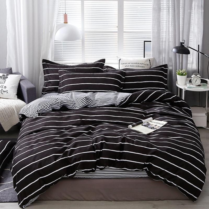 

Wongs Bedding Fashion Bedding Set Home Textile Classic Duvet cover Bed Linen Single  King Size 3PCS Dropshipping1, 10