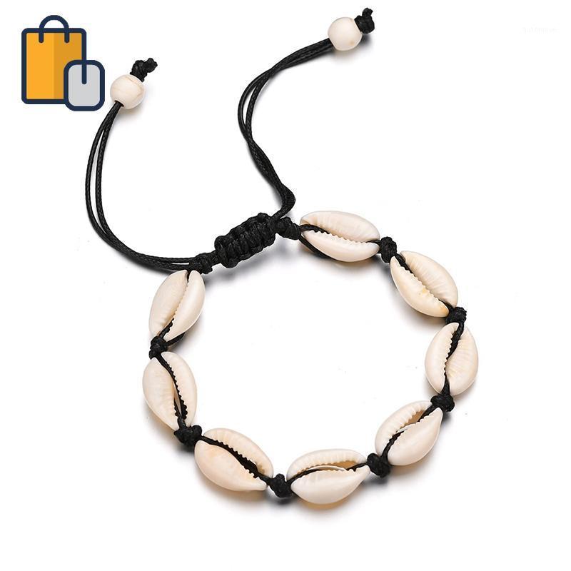 

Handmade Natural Seashell Hand Knit Bracelet Shells Bracelets Women Accessories Beaded Strand Bracelet Fashion Jewelry1