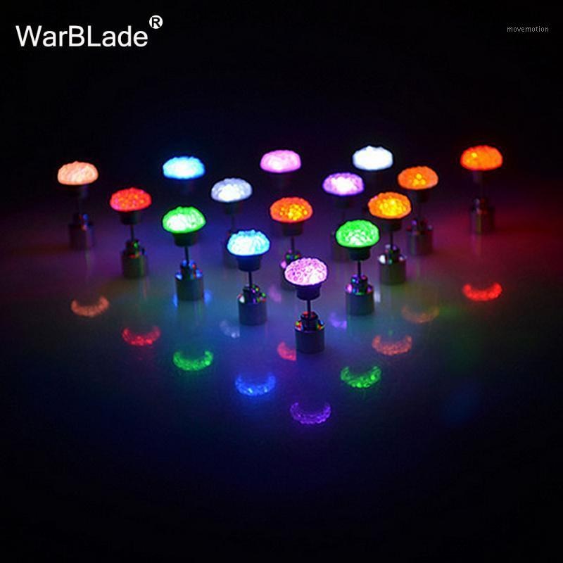 

Charm LED Earring Light Up Crown Glowing Crystal Stainless Ear Drop Flat Round Stud Earrings Jewelry For Women Party Accessories1