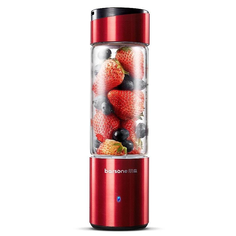 

2020 New Portable Blender USB 6 Blades Portable Mixer Fruit Blender Smart Rechargeable Bottle 450ml Aluminum Alloy Base