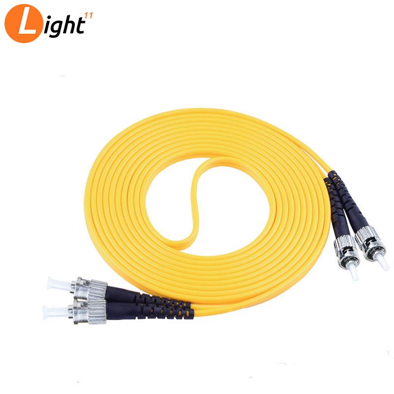 

10pcs /lot ST/UPC to ST/UPC Optical Fiber jumper Patch Cord 62.5/125um Fibre Cable