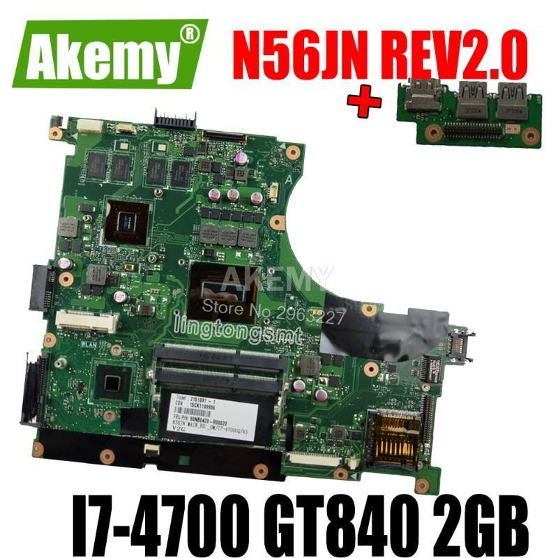 

send board+N56JN Motherboard -4700 GT840 4Memory For Asus N56J N56JN G56J Laptop motherboard N56JN Mainboard1