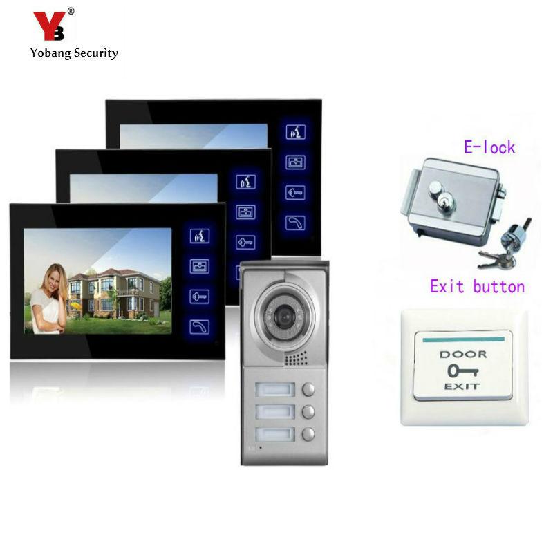 

Yobang Security 7"Hot Apartment Building Video Doorbell Phone Building Conversational System Villa Entry Video Intercom System