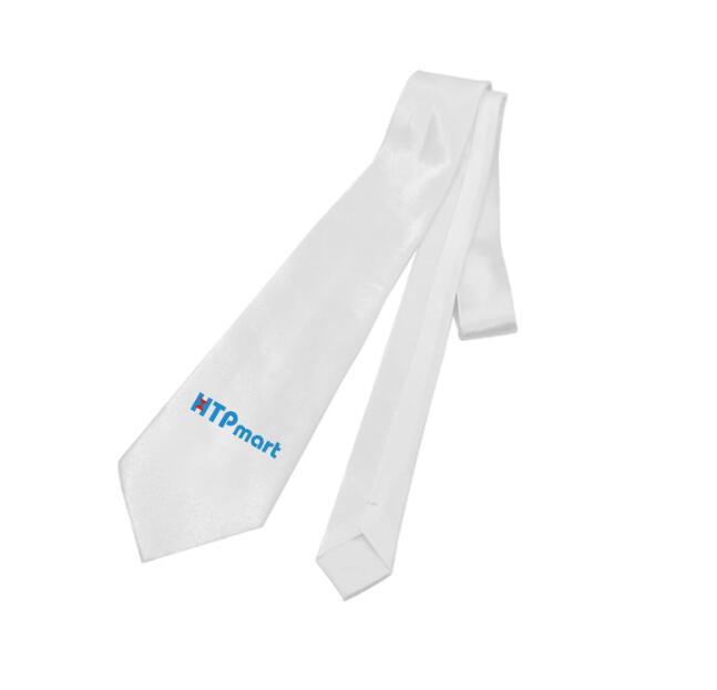 

DHL50pcs Sublimation DIY Blank White Men Adult Necktie Heat transfer printing length 160cm
