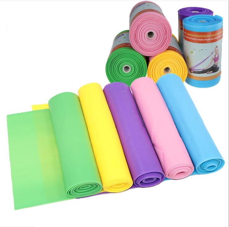 

Environmental protection tpe yoga rally piece elastic belt stretch belt tension piece resistance band pull rope fitness tension belt, Pink