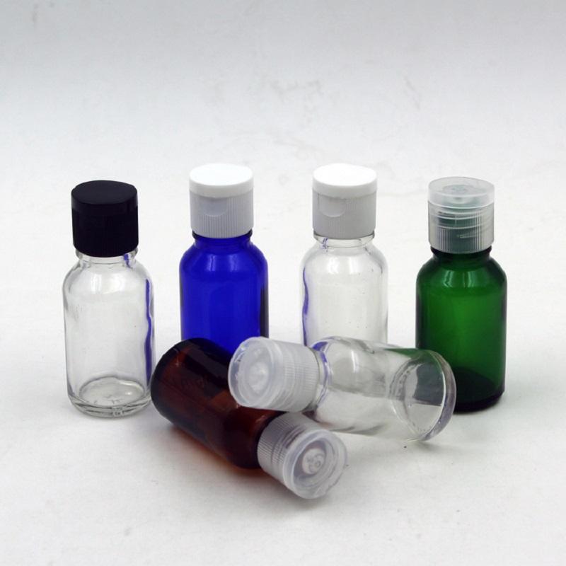

30ml Essence Bottles Sample Sack Packaging Vial Colorful Glass Flip Emulsion Vial Refillable Bottle Cosmetic Containers Bottle