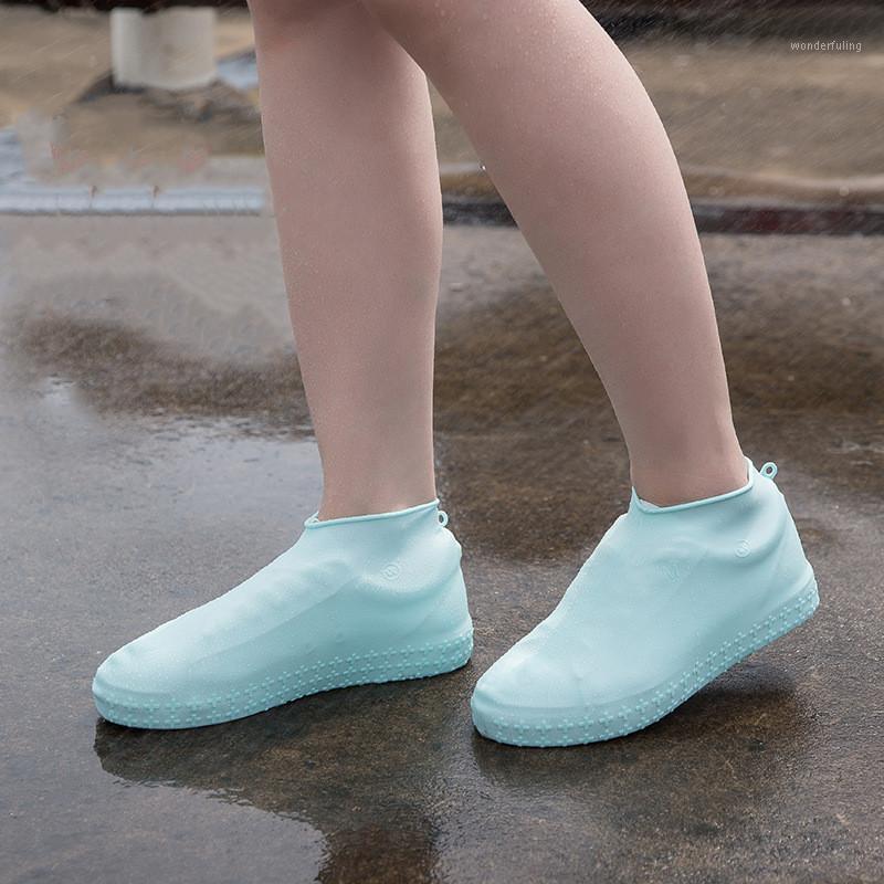 

1pair Reusable Anti-Slip Rain Shoes Covers Waterproof Silicone Shoe Boot Cover Dustproof Unisex Rain Shoes Protectors Cases1