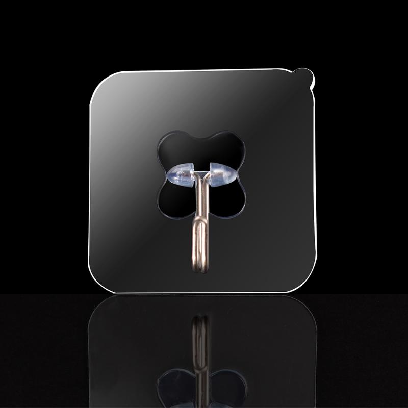 

Adhesive Hooks Strong Transparent Suction Wall Sucker Hanger Waterproof Heavy Load Rack Stainless Steel Hook