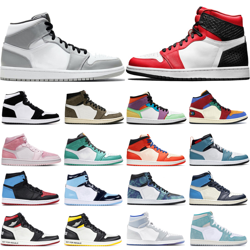 

NEW Jumpman mens women basketball shoes Smoke Grey Satin Snake Mid SE Multi Color NRG-Yellow indoor outdoor Twist sports sneakers 36-46, #8 fearless 36-46