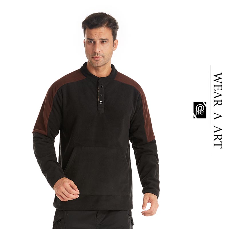 

Male New Arrival Long Sleeve T-Shirts Men Fashion Style Shirt for Man Soft Clothes Casual Male Crew Neck Tee Mature Comfortable Spring Hot, Black