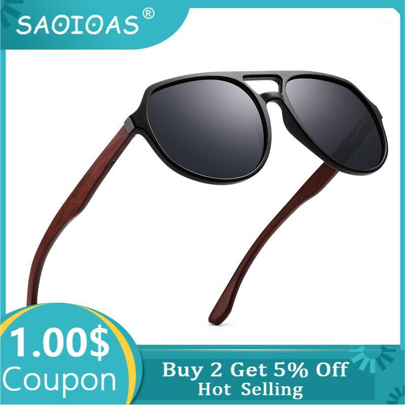 

Sunglasses SAOIOAS 2021 Natural Wooden Men Polarized Fashion Sun Glasses Original Wood Masculino1