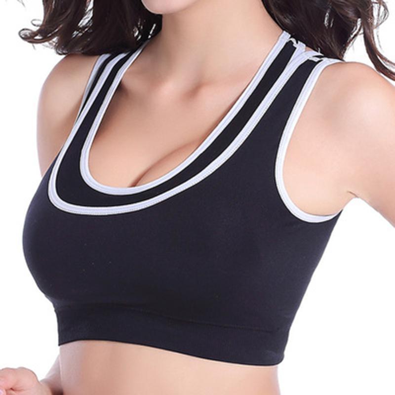 

4 Colors Women Zipper Push Up Sports Bras,Padded Wirefree Shockproof Gym Fitness Athletic Running Yoga Vest Sports Tops 4 SIZE1, Black