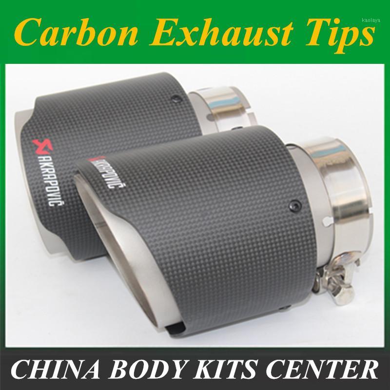 

car styling MaAkrapovic exhaust car car-styling pipe muffler tip carbon fiber Sfor for for (1PCS)1